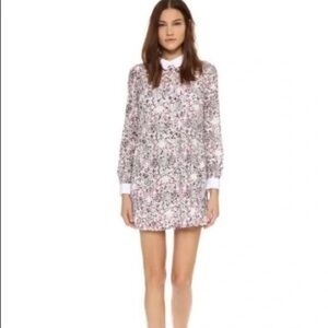 BCBGMaxAzria Pink Floral Midi Dress